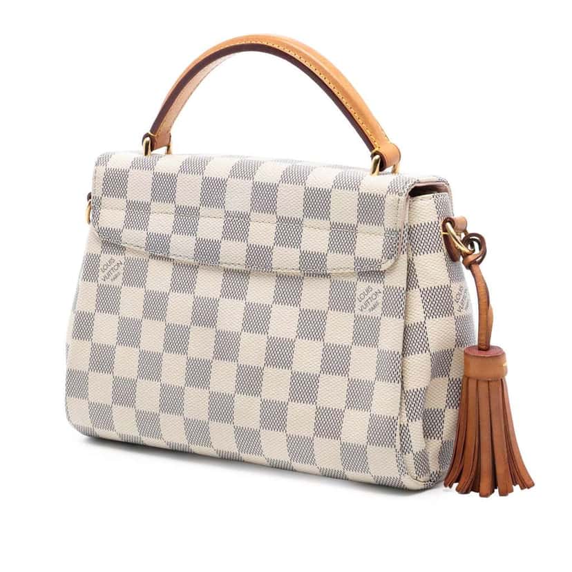 Louis Vuitton Damier Azur Croisette White Very good condition - Back View