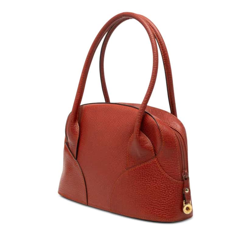 Loewe Grained Calfskin Handbag Brown Leather Very good condition - Back View