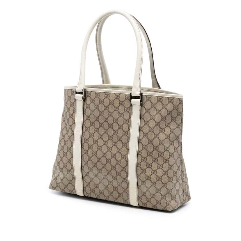 Gucci GG Supreme Joy Tote Beige Canvas Very good condition - Back View