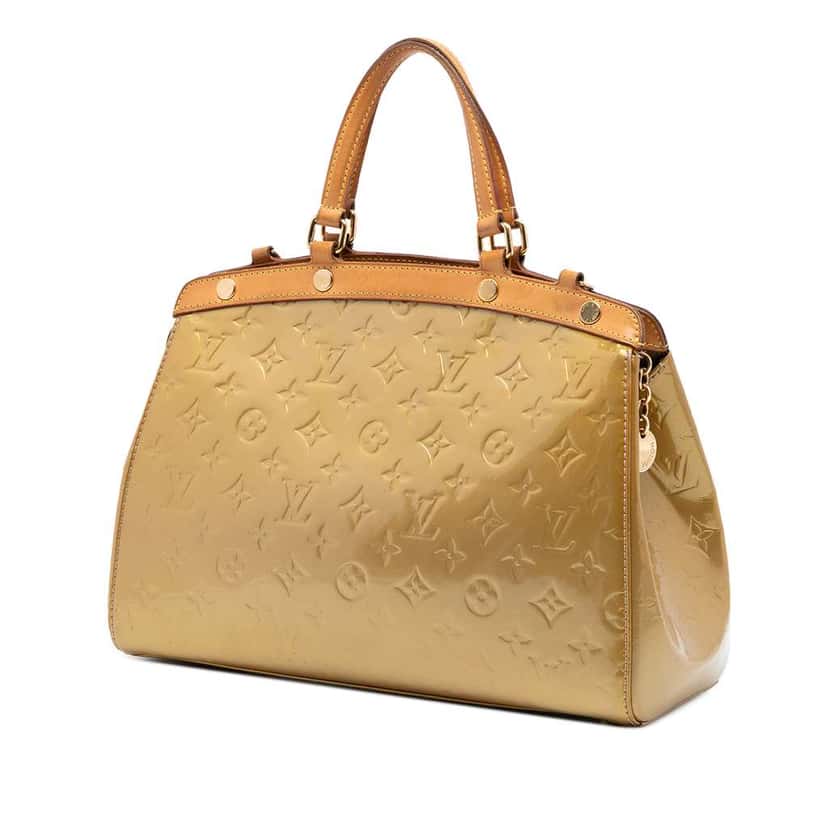 Louis Vuitton Monogram Vernis Brea MM Gold Leather Very good condition - Back View