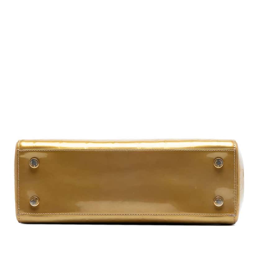 Louis Vuitton Monogram Vernis Brea MM Gold Leather Very good condition - Inside View