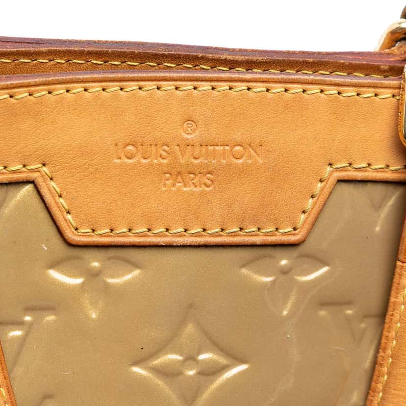 Louis Vuitton Monogram Vernis Brea MM Gold Leather Very good condition - Box View