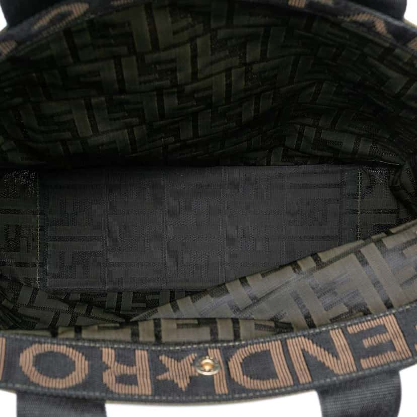 Fendi Zucca Canvas Shopping Tote Brown Canvas Very good condition - Model View