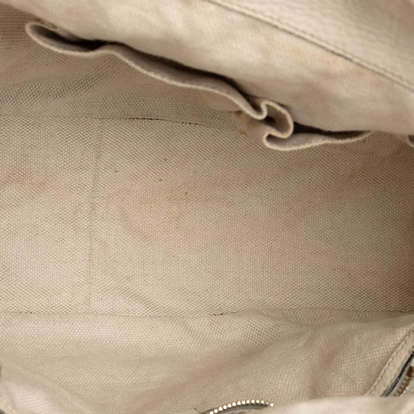 Gucci GG Canvas Bamboo Diana Satchel Beige Very good condition - Model View