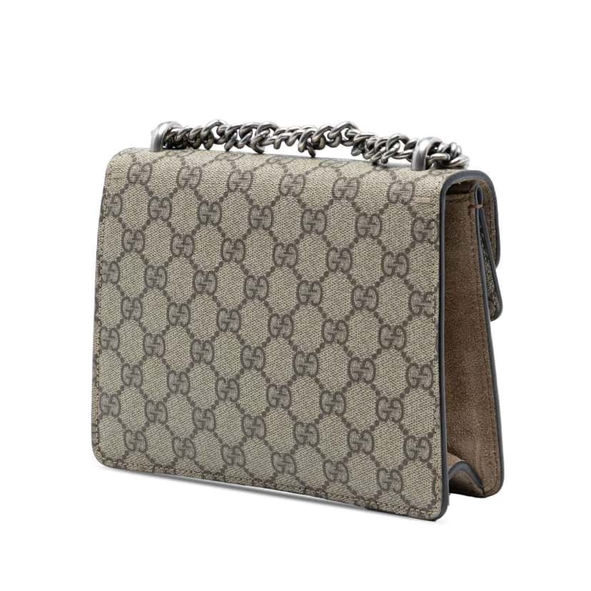 Gucci Small GG Supreme Dionysus Crossbody Beige Very good condition - Back View
