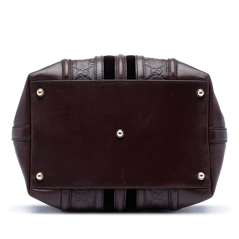 Gucci Guccissima Treasure Handbag Brown Leather Very good condition - Inside View