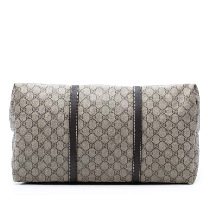 Gucci GG Supreme Weekender Beige Canvas Very good condition - Inside View