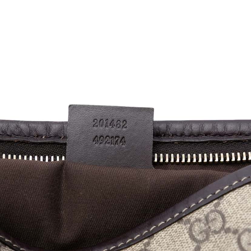 Gucci GG Supreme Weekender Beige Canvas Very good condition - Box View