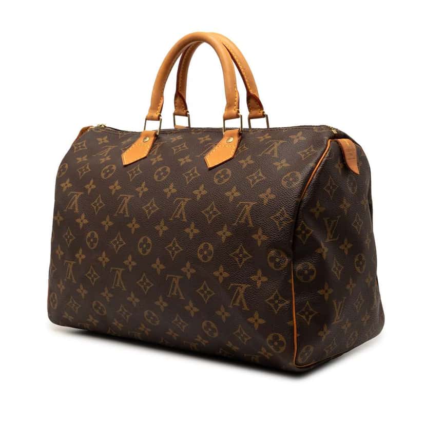 Louis Vuitton Monogram Speedy 35 Brown Very good condition - Back View