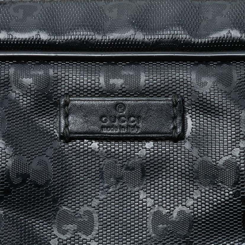 Gucci GG Imprime Business Bag Black Canvas Very good condition - Box View