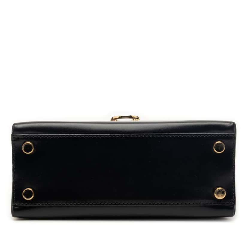 Salvatore Ferragamo Small Leather Gancini Iconic Top Handle Bag Black Leather Very good condition - Inside View