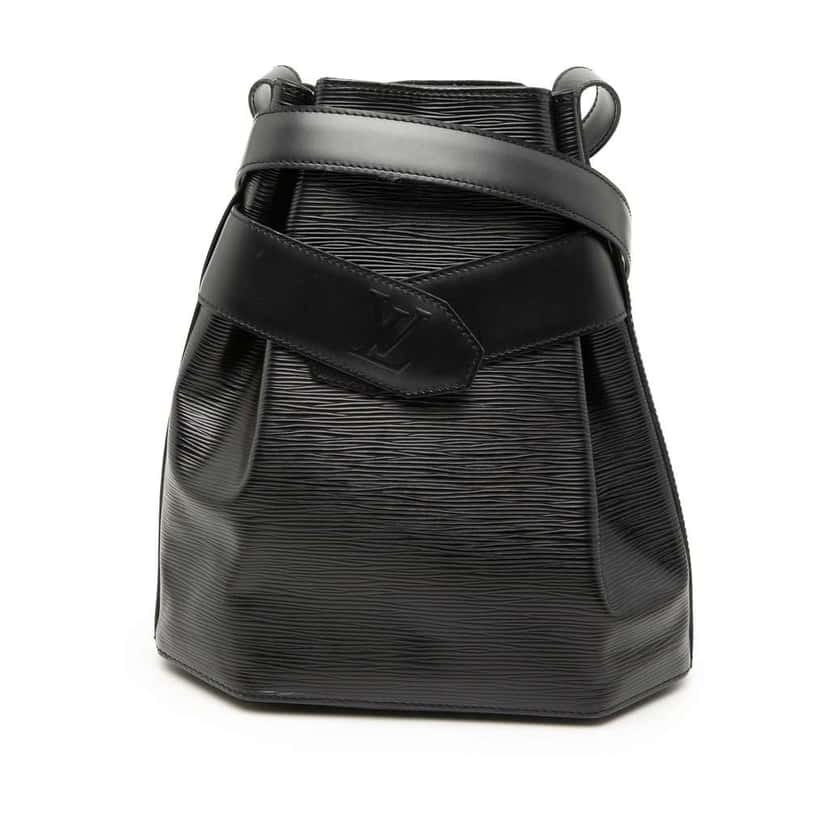 Louis Vuitton Epi Sac D Epaule PM Black Leather Very good condition - Front View
