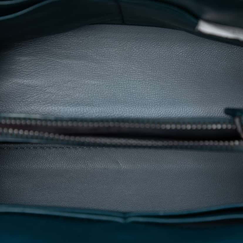 Bottega Veneta Nappa Intrecciato Chain Wallet Blue Leather Very good condition - Model View