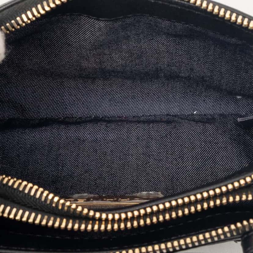 Chanel Lambskin Mania Double Zip Belt Bag Black Leather Very good condition - Model View