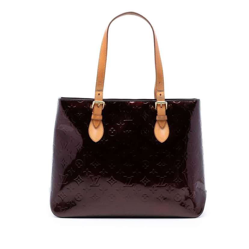 Louis Vuitton Monogram Vernis Brentwood Purple Leather Very good condition - Front View