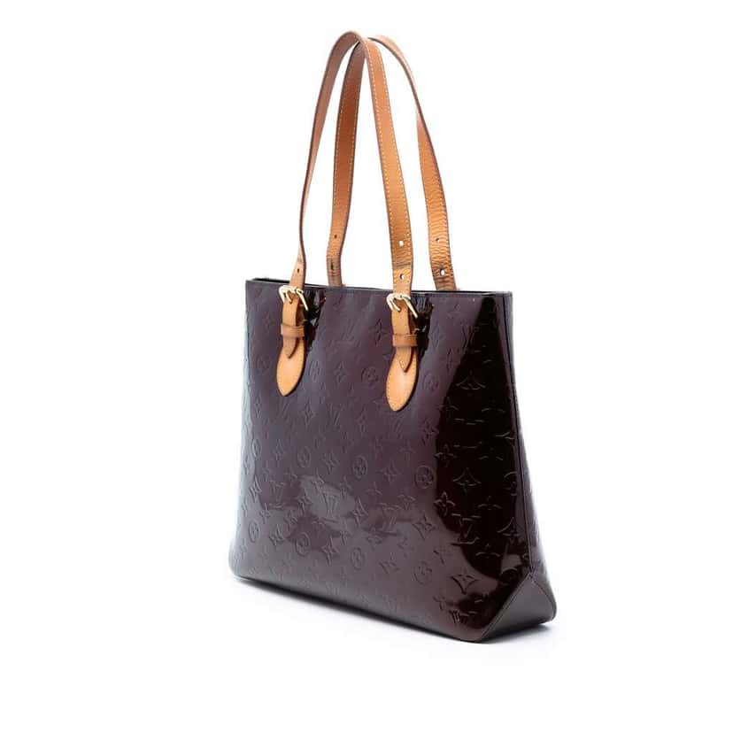 Louis Vuitton Monogram Vernis Brentwood Purple Leather Very good condition - Back View