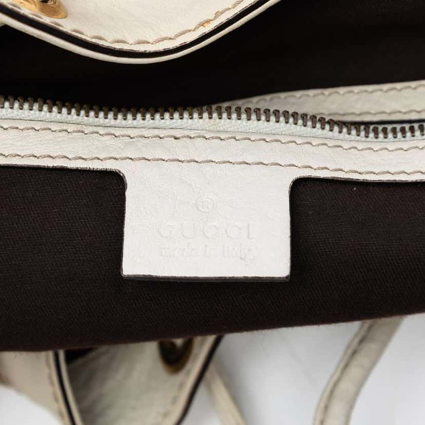 Gucci GG Canvas Interlocking Icon Drawstring Hobo Beige Very good condition - Box View