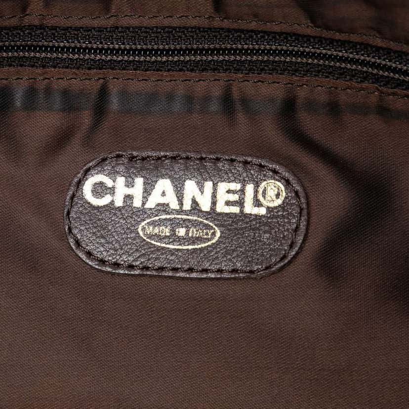 Chanel CC Suede Tassel Tote Brown Leather Very good condition - Box View