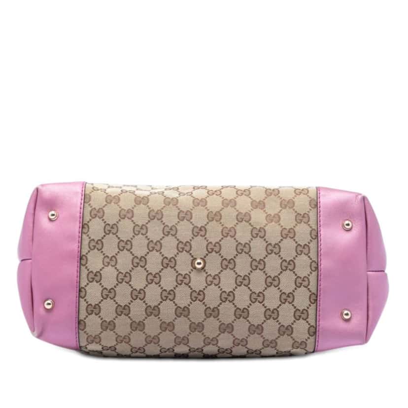 Gucci GG Canvas Heart Bit Tote Beige Canvas Very good condition - Inside View