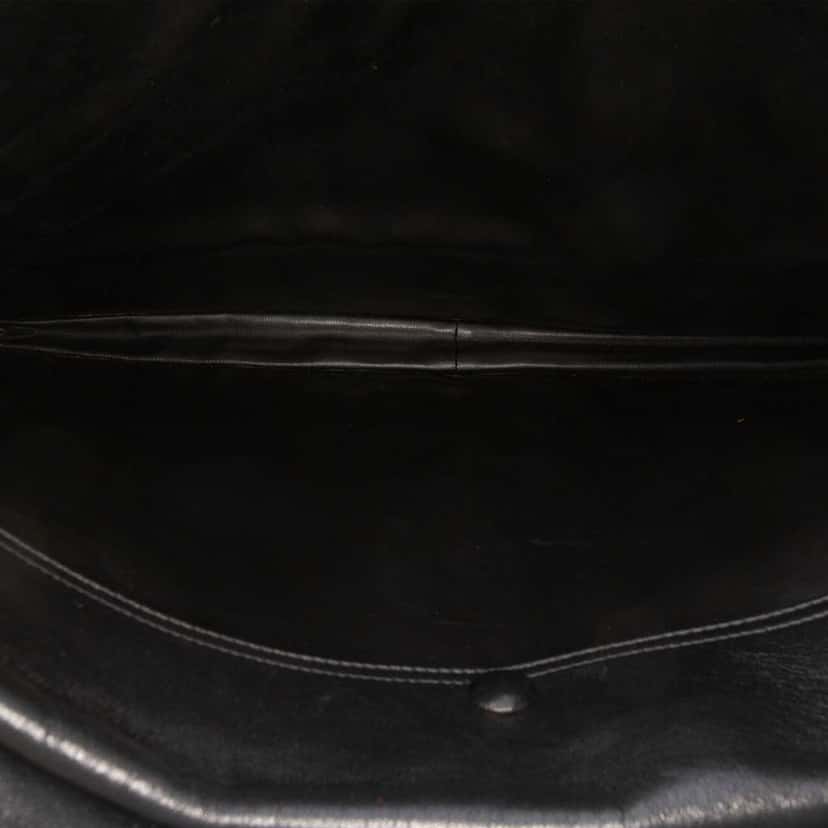 Bottega Veneta Nappa Intrecciato Portfolio Flap Clutch Black Leather Good condition - Model View