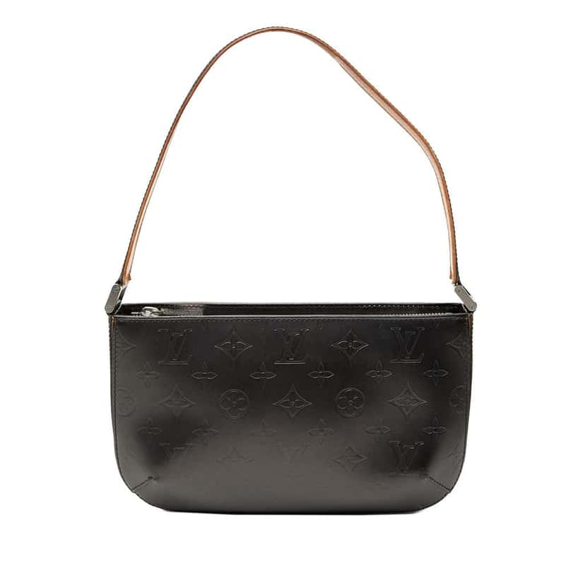 Louis Vuitton Monogram Mat Fowler Grey Leather Very good condition - Front View