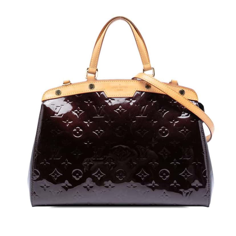 Louis Vuitton Monogram Vernis Brea MM Purple Leather Very good condition - Front View