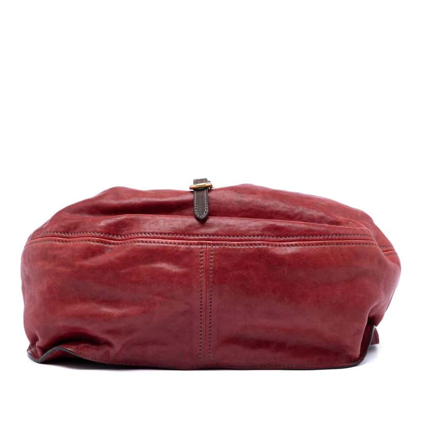 Miu Miu Bicolor Nappa Aviator Top Handle Bag Red Leather Good condition - Inside View