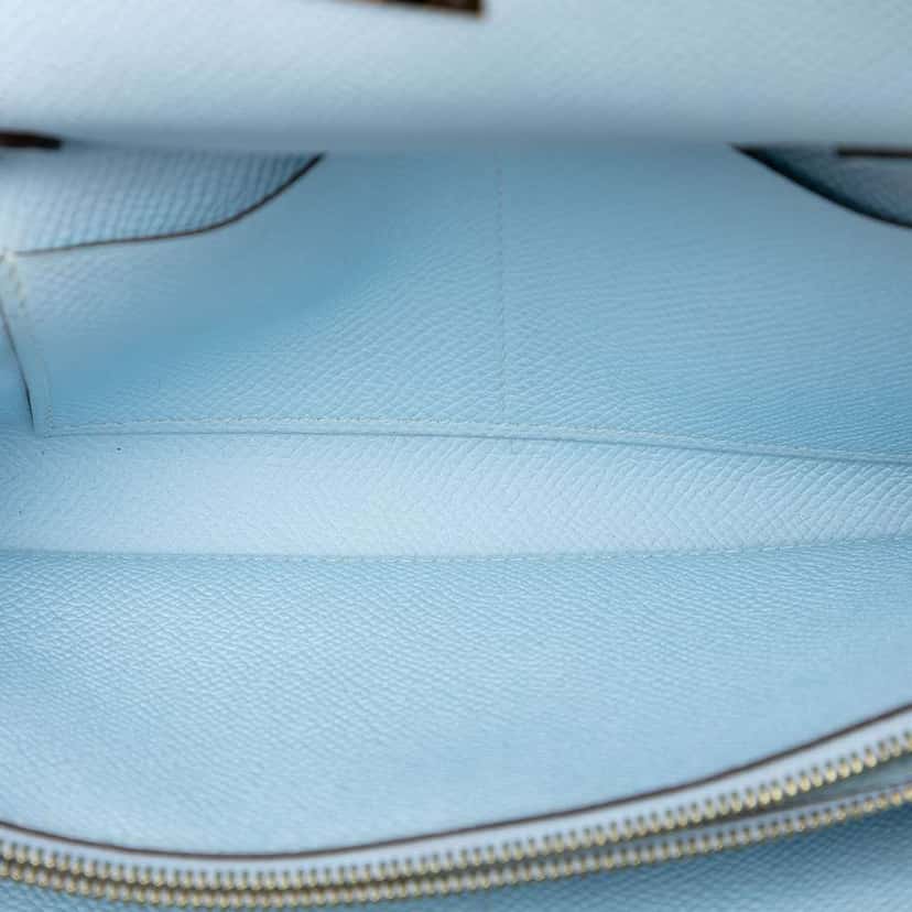 Hermès Epsom Kelly To Go Wallet Blue Leather Very good condition - Model View