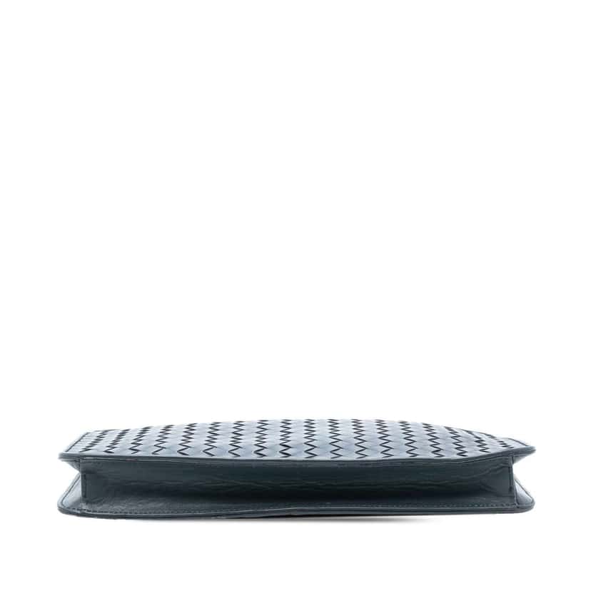 Bottega Veneta Nappa Intrecciato Shoulder Bag Blue Leather Very good condition - Inside View