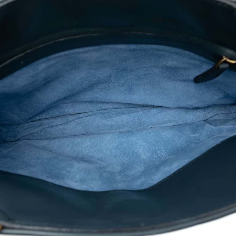 Bottega Veneta Nappa Intrecciato Shoulder Bag Blue Leather Very good condition - Model View