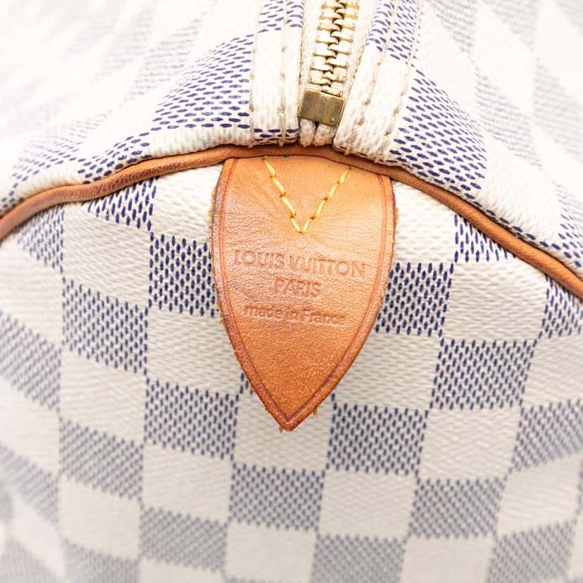 Louis Vuitton Damier Azur Speedy 35 White Very good condition - Box View