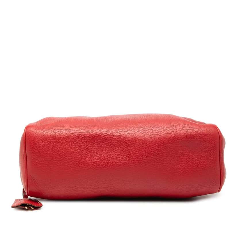 Prada Vitello Daino Shoulder Bag Red Leather Very good condition - Inside View