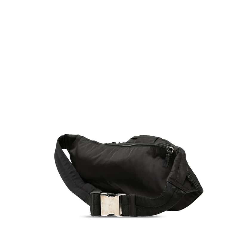 Prada Tessuto Multi Pocket Belt Bag Black Very good condition - Back View