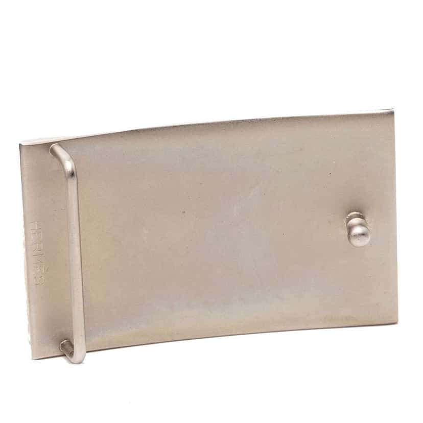 Hermès Box Calf H Plate Reversible Belt Black Leather Very good condition - Box View