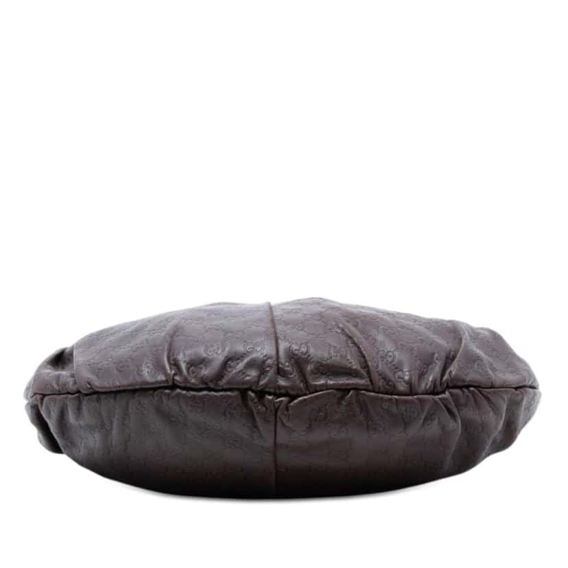 Gucci Guccissima Studded Pelham Hobo Brown Leather Very good condition - Inside View