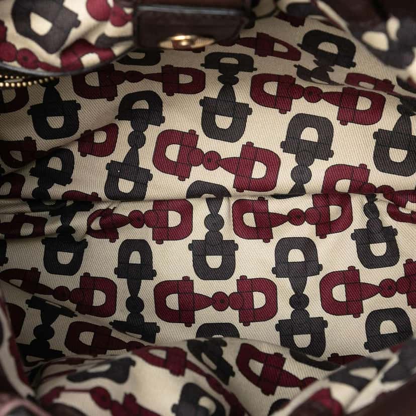 Gucci Guccissima Studded Pelham Hobo Brown Leather Very good condition - Model View