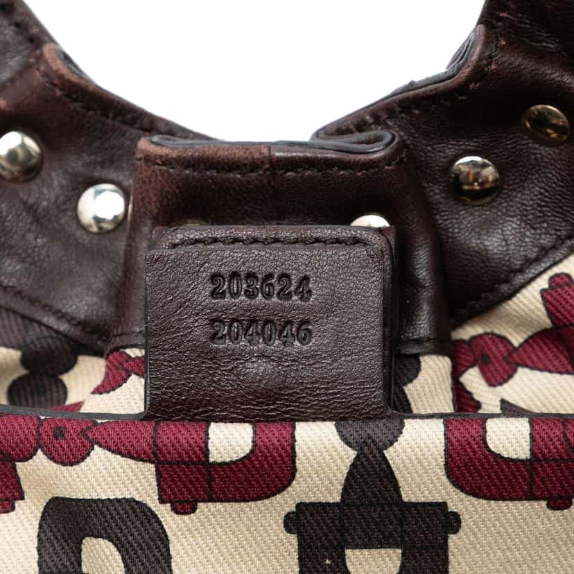 Gucci Guccissima Studded Pelham Hobo Brown Leather Very good condition - Box View