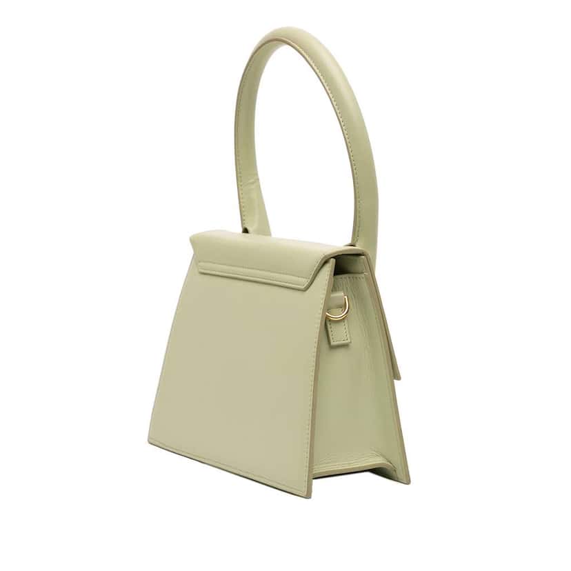 Jacquemus Smooth Calfskin Le Grand Chiquito Green Leather Very good condition - Back View