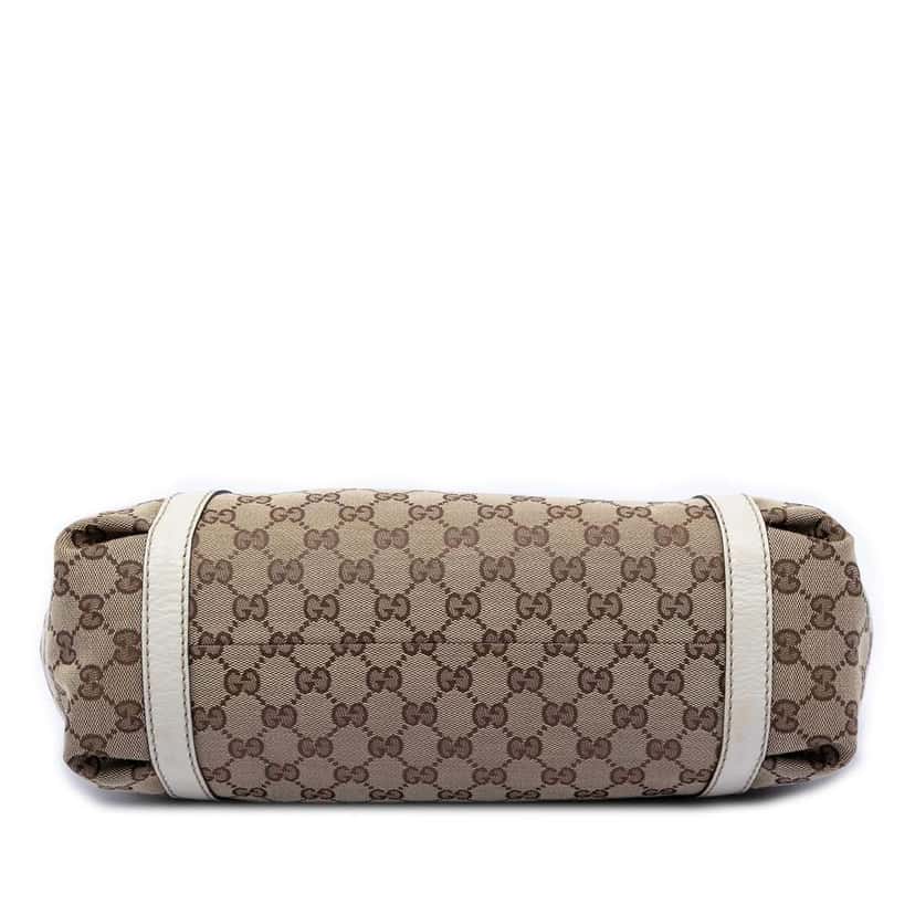 Gucci GG Canvas Web New Ladies Tote Beige Canvas Very good condition - Inside View