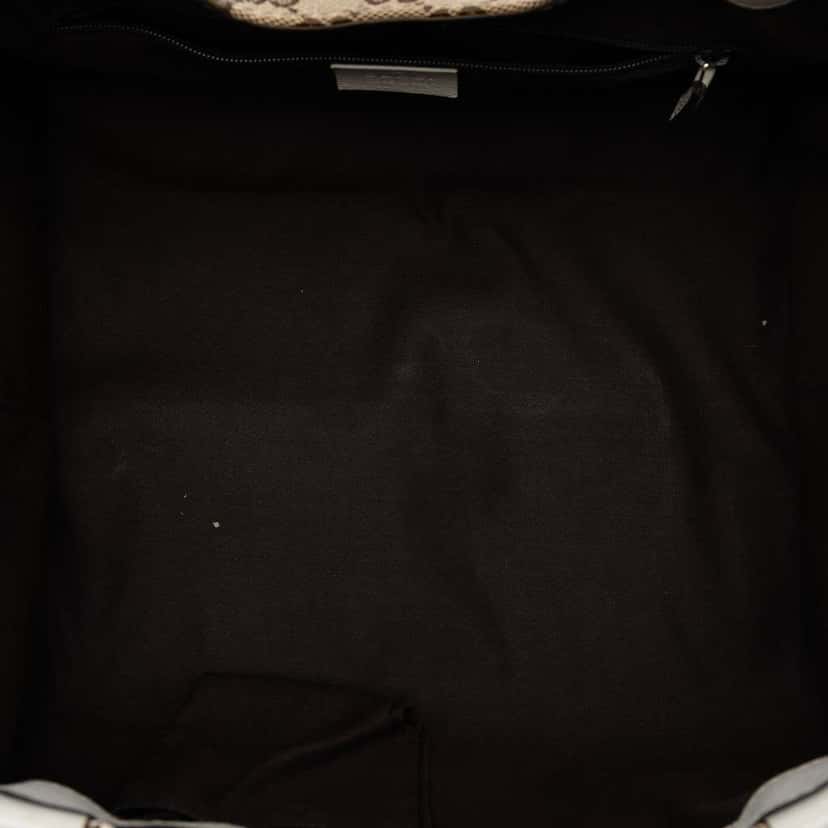 Gucci GG Canvas Web New Ladies Tote Beige Canvas Very good condition - Model View