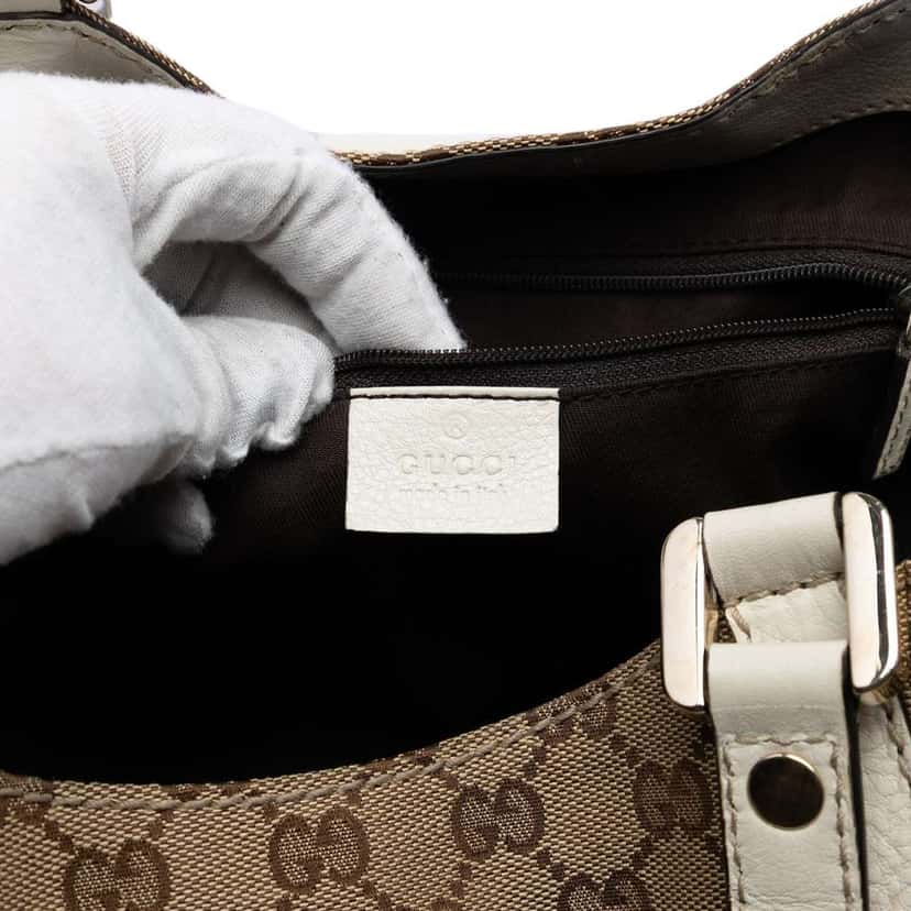 Gucci GG Canvas Web New Ladies Tote Beige Canvas Very good condition - Box View