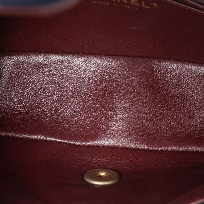 Chanel Paris Hamburg Mini Rectangular Classic Jersey Coco Sailor Charms Single Flap Blue Cotton Very good condition - Model View