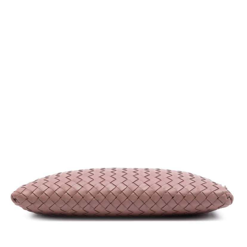 Bottega Veneta Nappa Intrecciato Biletto Wallet On Chain Pink Leather Very good condition - Inside View