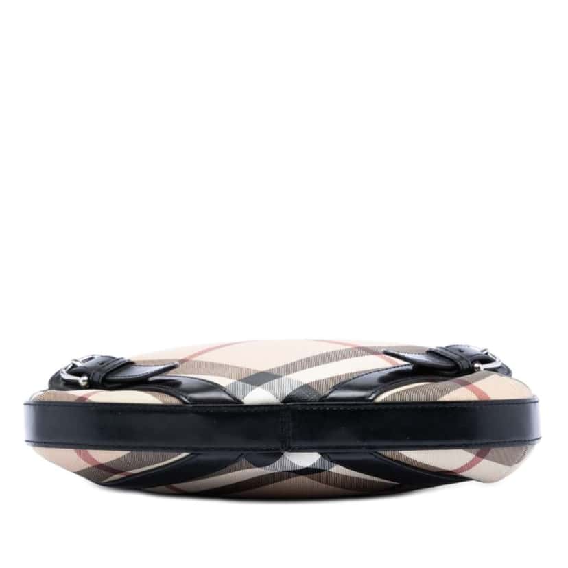 Burberry Supernova Check Coated Canvas Larkin Hobo Beige Canvas Very good condition - Inside View