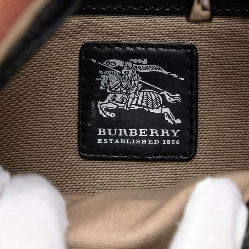 Burberry Supernova Check Coated Canvas Larkin Hobo Beige Canvas Very good condition - Box View