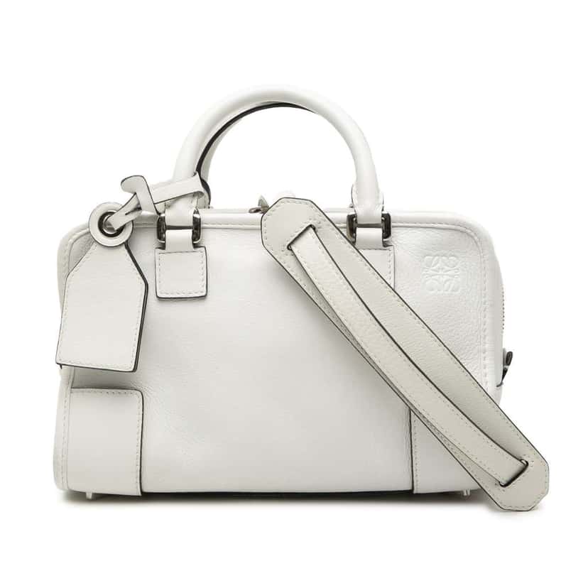 Loewe Leather Amazona 23 White Leather Very good condition - Front View