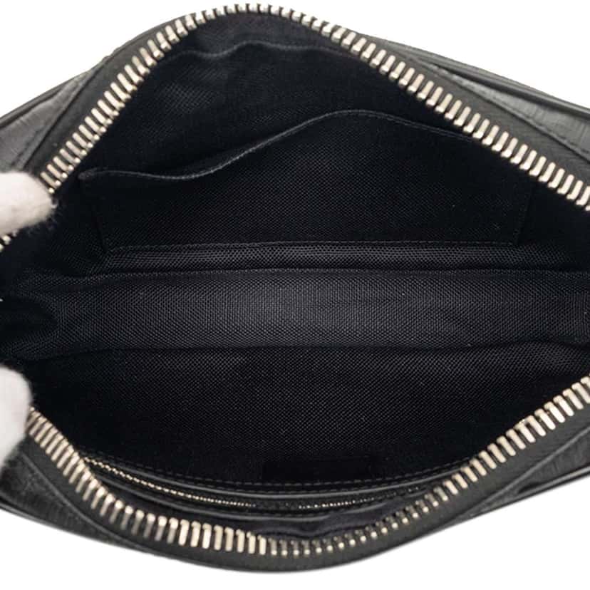 Gucci GG Supreme Web Belt Bag Black Canvas Very good condition - Model View