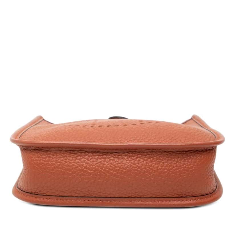 Hermès Clemence Maxi Quadrille Evelyne I TPM Brown Leather Very good condition - Inside View