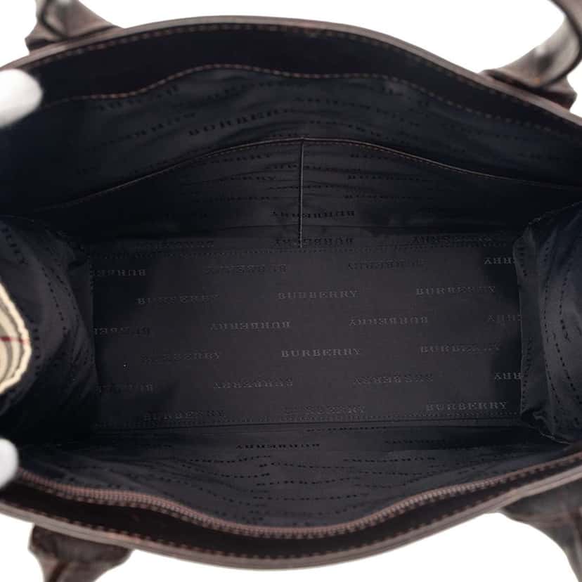 Burberry House Check Canvas Convertible Tote Beige Canvas Very good condition - Model View