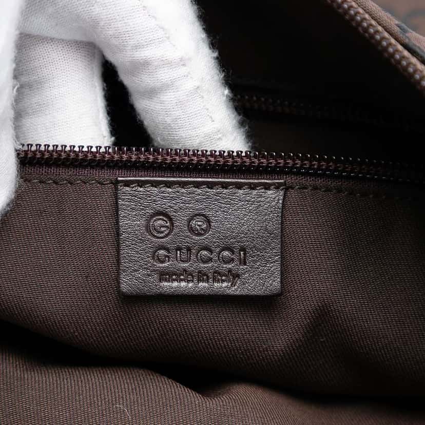 Gucci GG Nylon Crossbody Brown Very good condition - Box View